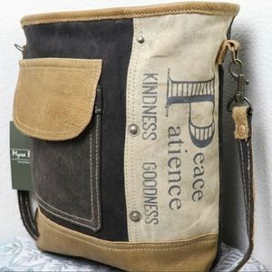 🆕Myra Bag Upcycled Crossbody Bag Canvas Purse